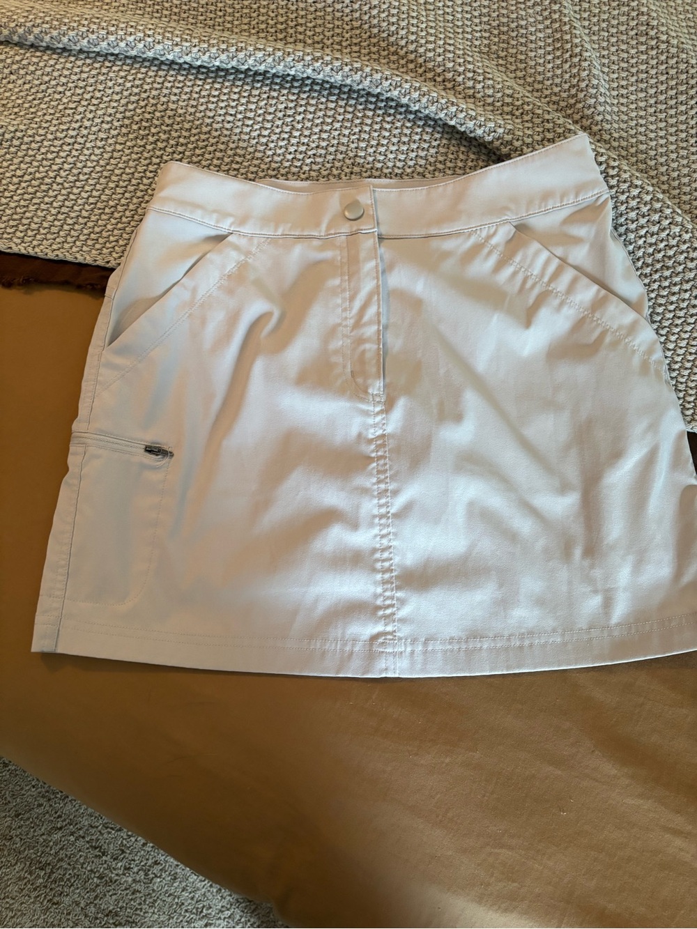 32 Degrees Cream Midi Skort - Light Neutral